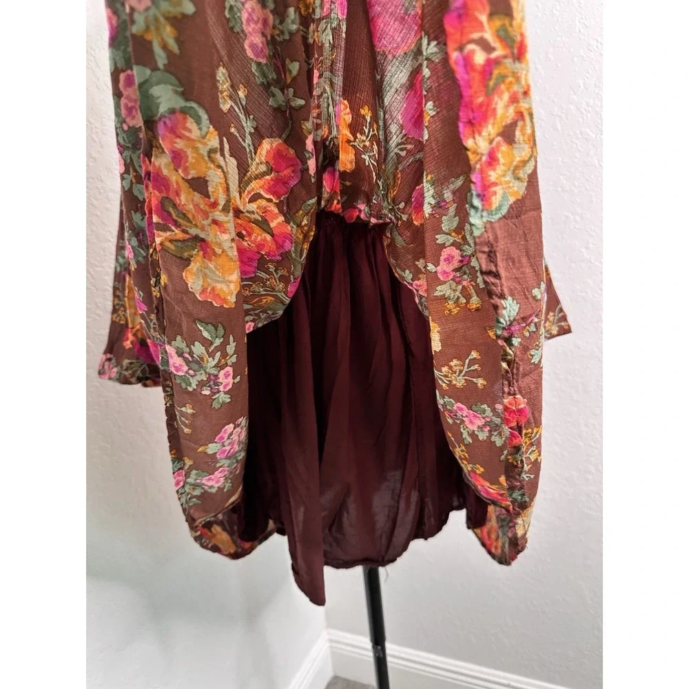 Free People Beck Floral Babydoll Minidress‎ Relaxed Boho Cottagecore